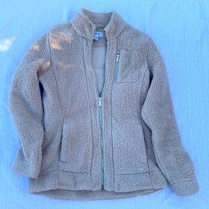 Calvin Klein Fleece jacket with gold zipper